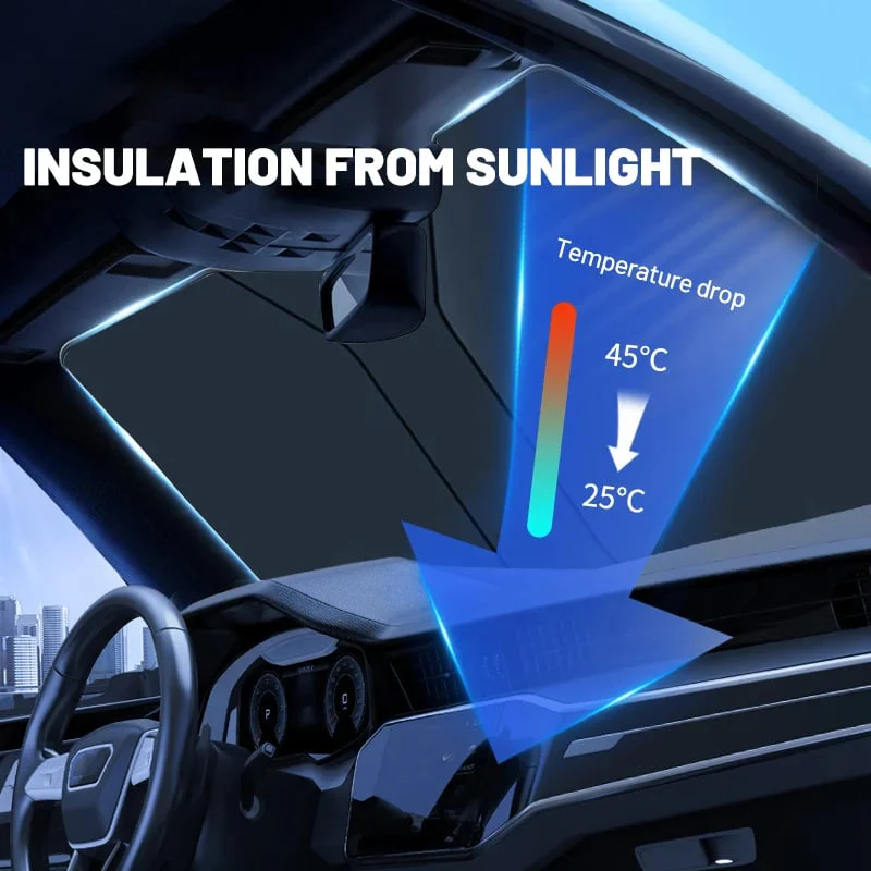 Windshield Sunshade Foldable Sun Shield - Image 2