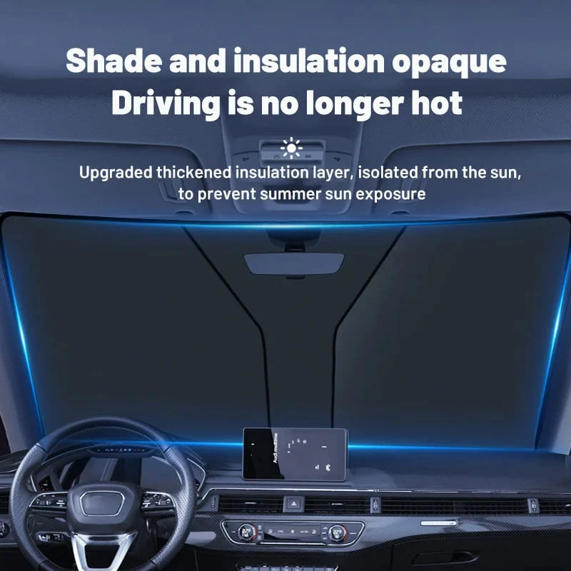 Windshield Sunshade Foldable Sun Shield - Image 6