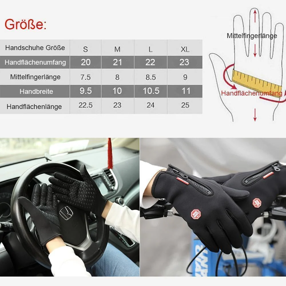 Winter gloves – windproof, waterproof, non-slip & touchscreen compatible (with optional USB heating function) - Image 9