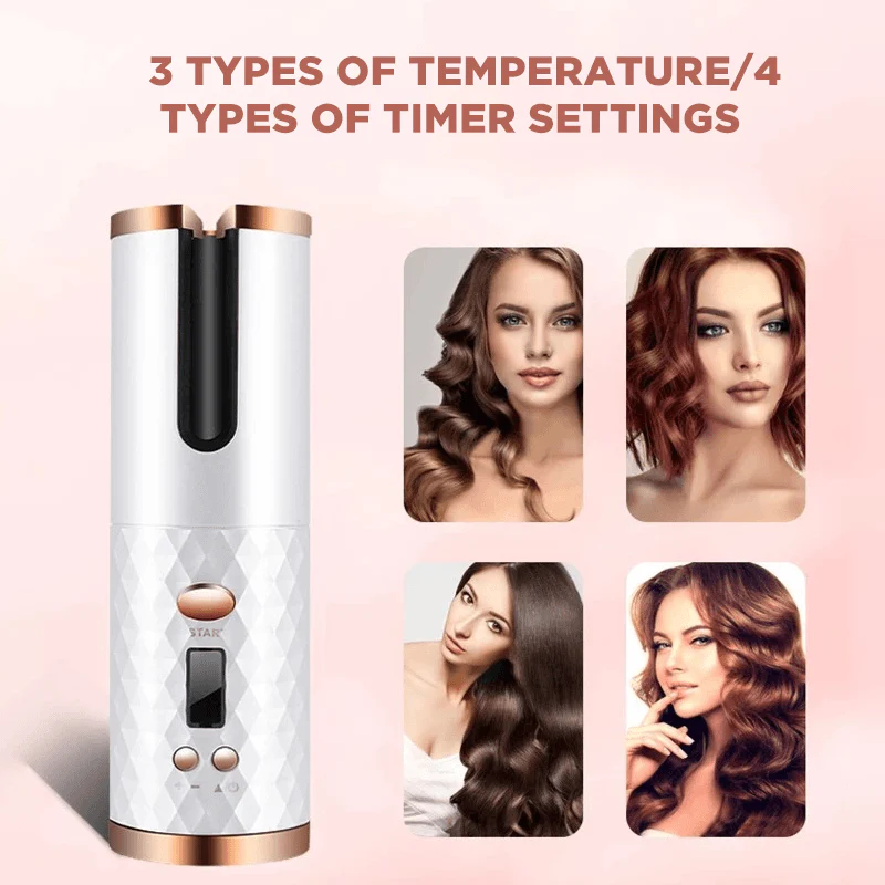 Wireless Auto Rotation Curling Iron - Image 3