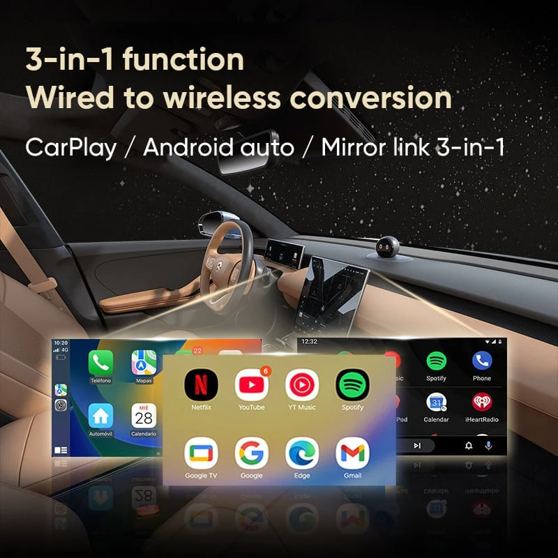 Wireless CarPlay Android Auto Adapter - Image 4
