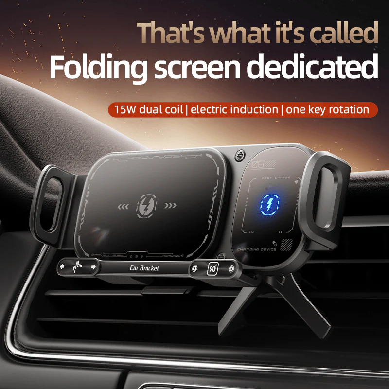 Wireless Charging Rotating Car Mount - Image 4
