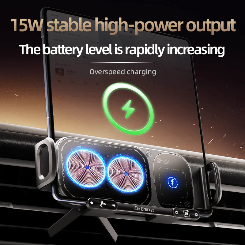 Wireless Charging Rotating Car Mount - Image 7