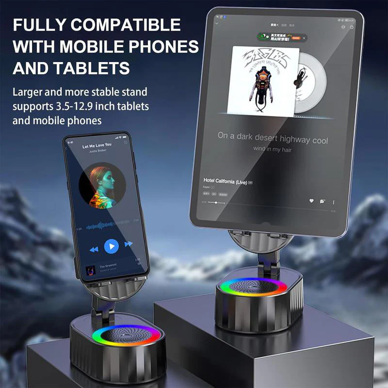 Wireless Induction Audio Bluetooth Speaker 5 in 1 Phone Holder - Image 5