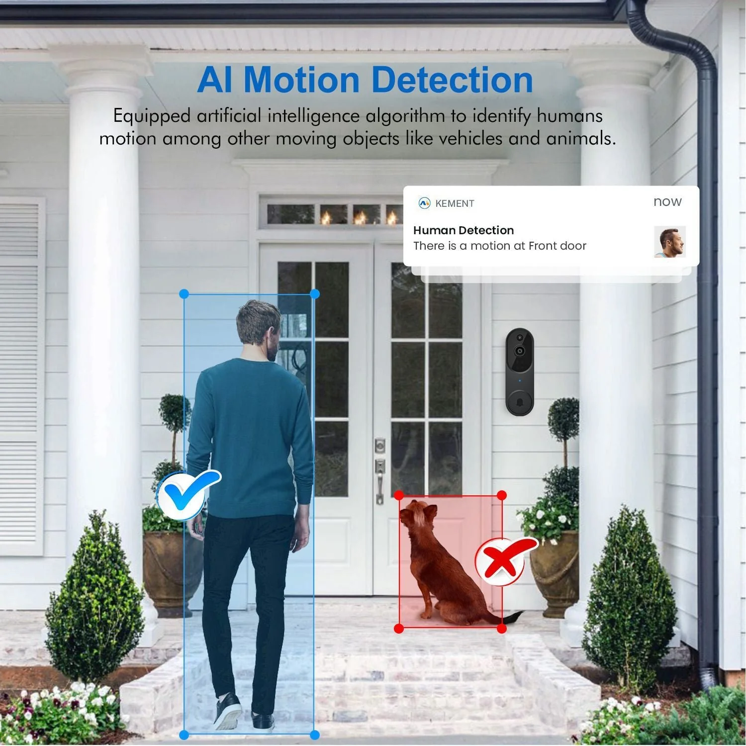 Wireless Smart Doorbell Camera – Outdoor Surveillance with HD Night Vision - Image 10