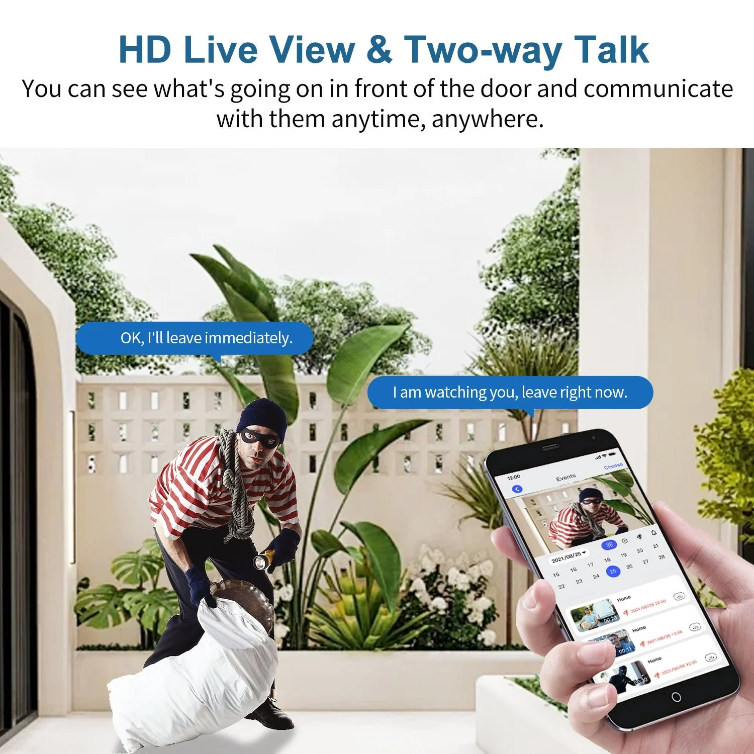 Wireless Smart Doorbell Camera – Outdoor Surveillance with HD Night Vision - Image 13