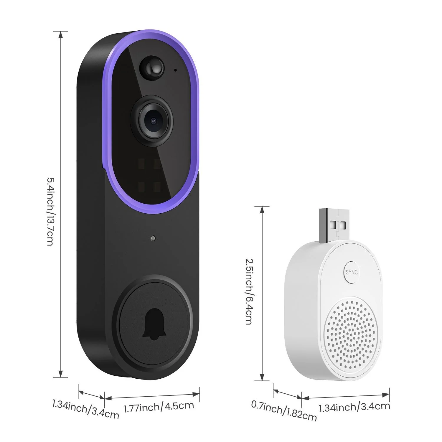 Wireless Smart Doorbell Camera – Outdoor Surveillance with HD Night Vision - Image 17