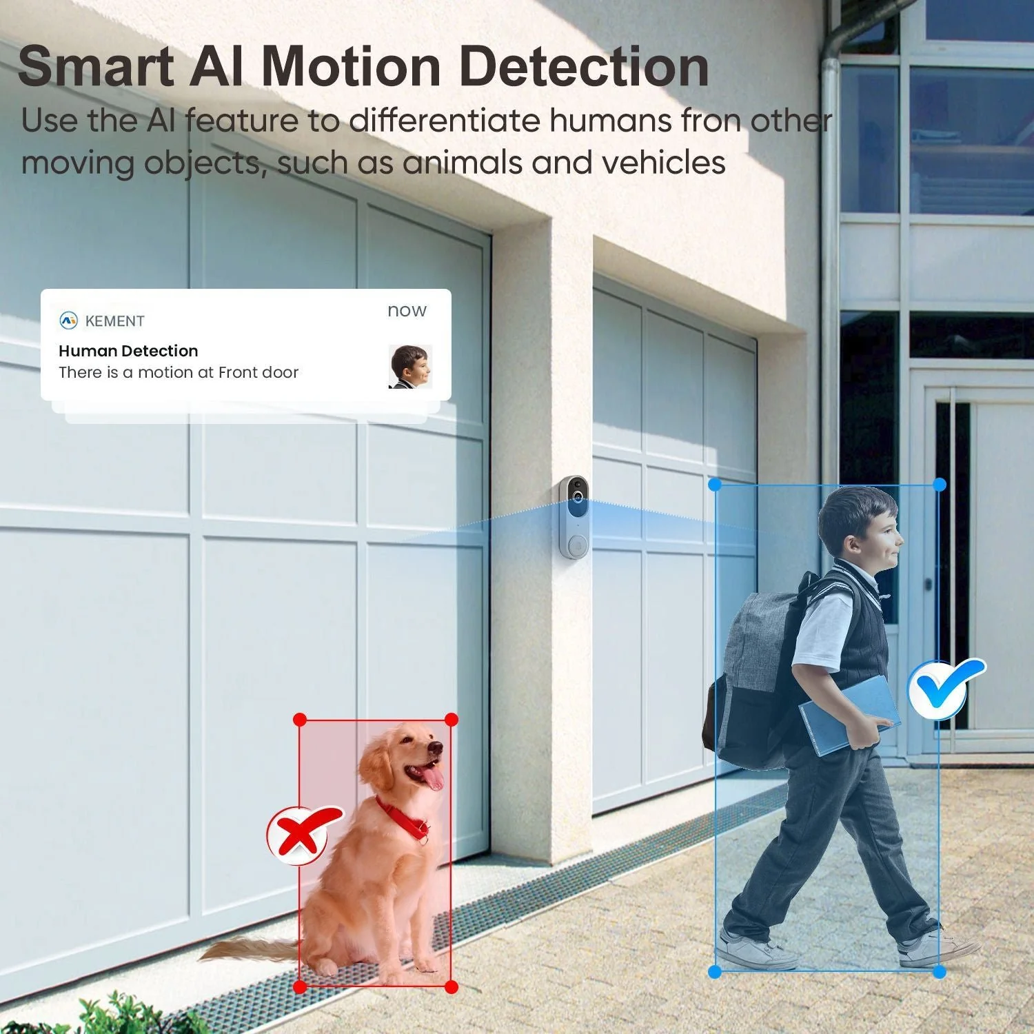 Wireless Smart Doorbell Camera – Outdoor Surveillance with HD Night Vision - Image 3