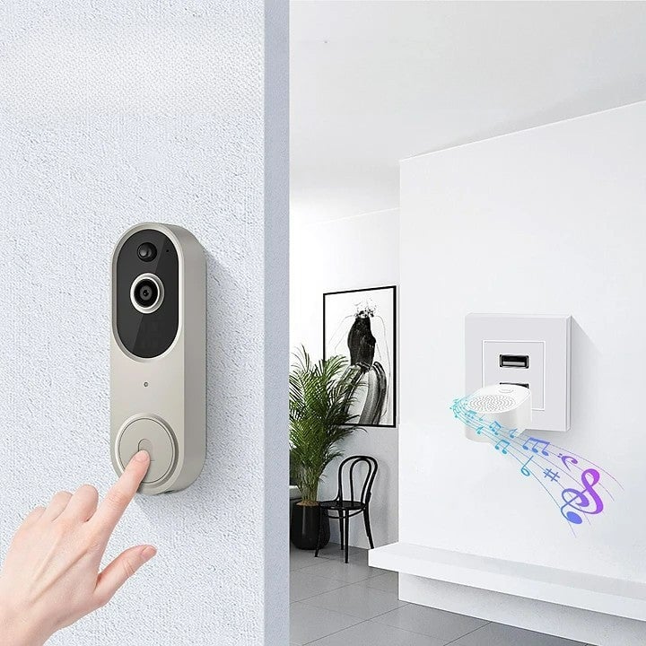 Wireless Smart Doorbell Camera – Outdoor Surveillance with HD Night Vision - Image 5
