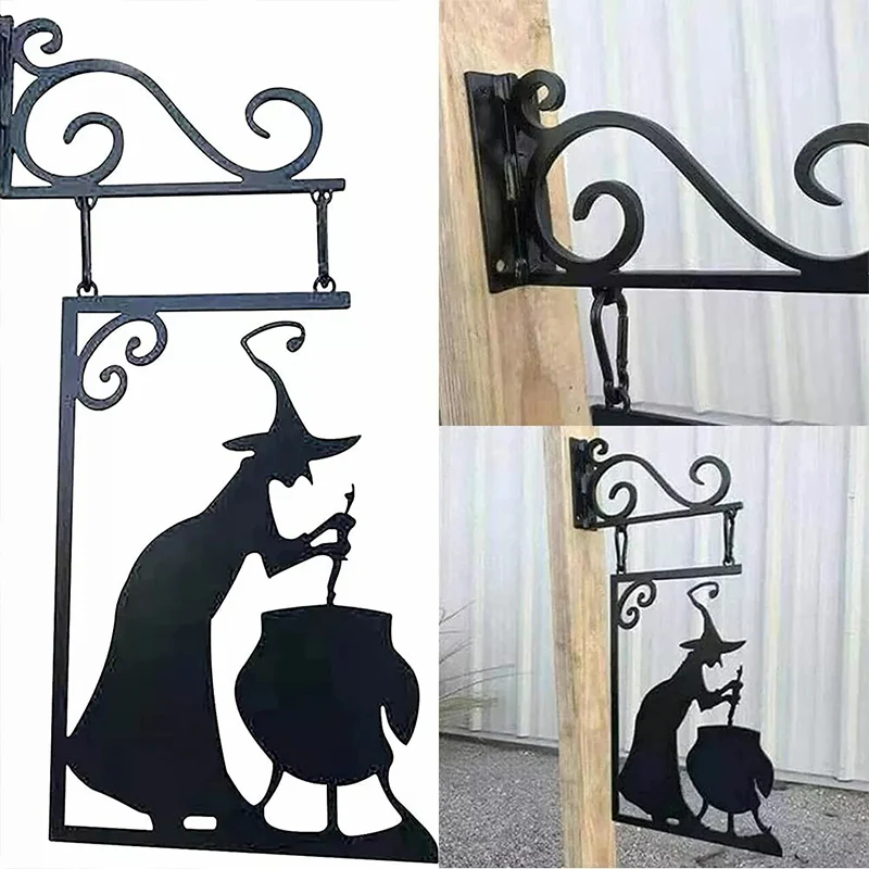 Witch Cauldron Silhouette Wall Decor - Image 2