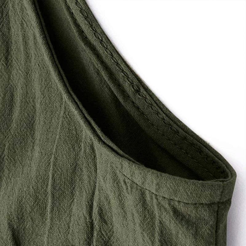 Women Casual Loose Solid Tank Jumpsuit - Image 4