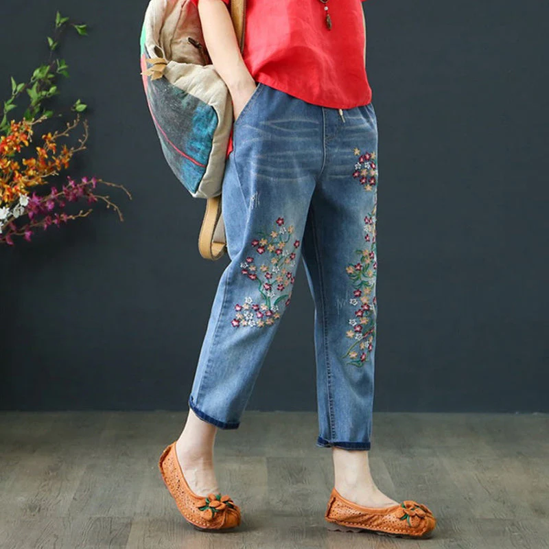 Women Casual Retro Jeans - Image 12