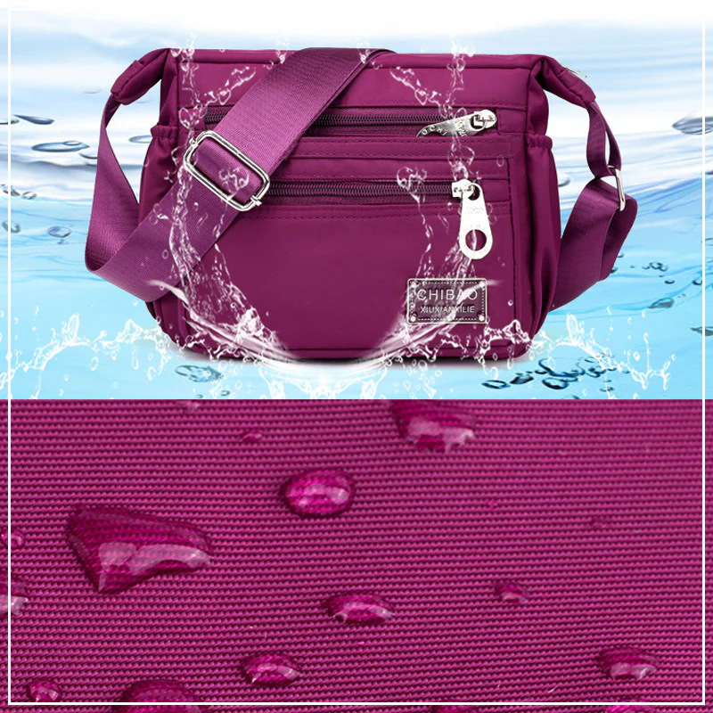 Women’s Multi-layer Nylon Crossbody Bag - Image 4