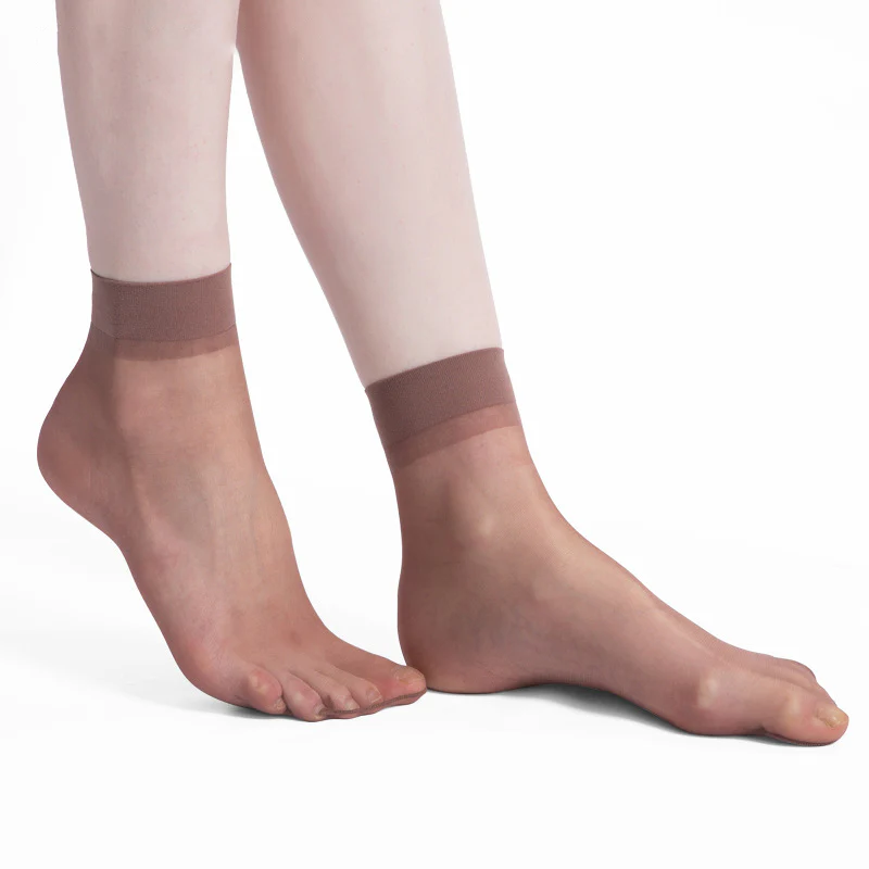 Women’s Sheer Crystal Silk Socks - Image 14
