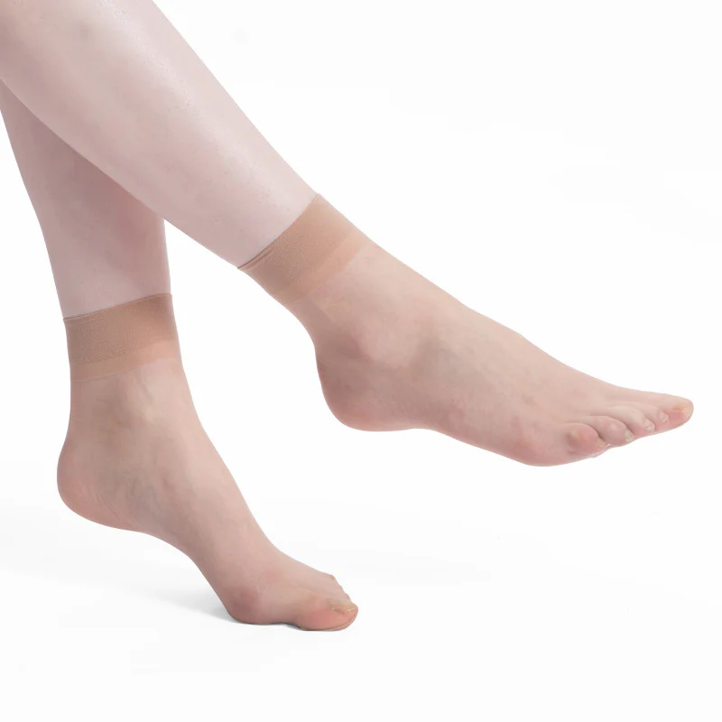Women’s Sheer Crystal Silk Socks - Image 15