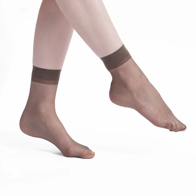 Women’s Sheer Crystal Silk Socks - Image 17