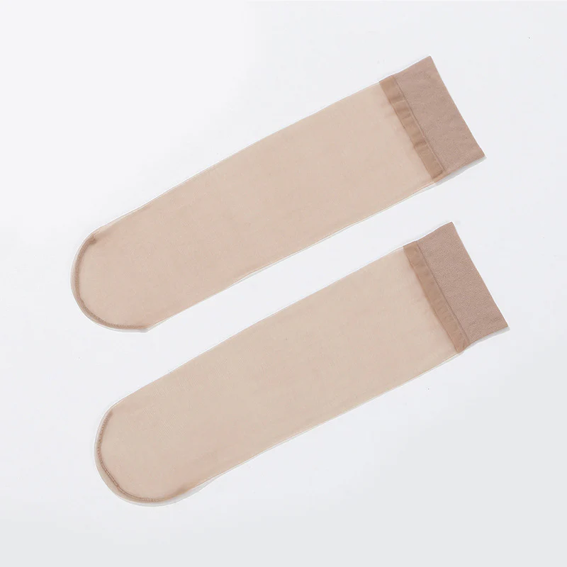Women’s Sheer Crystal Silk Socks - Image 18