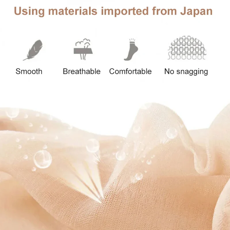 Women’s Sheer Crystal Silk Socks - Image 5