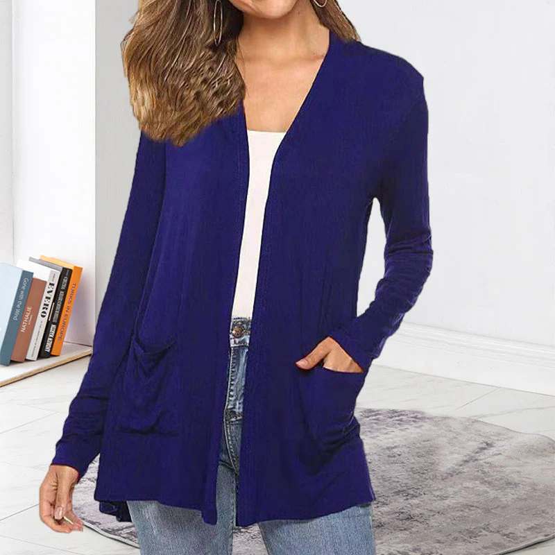 Women's Casual Lightweight Open Front Long Sleeve Cardigans - Image 14