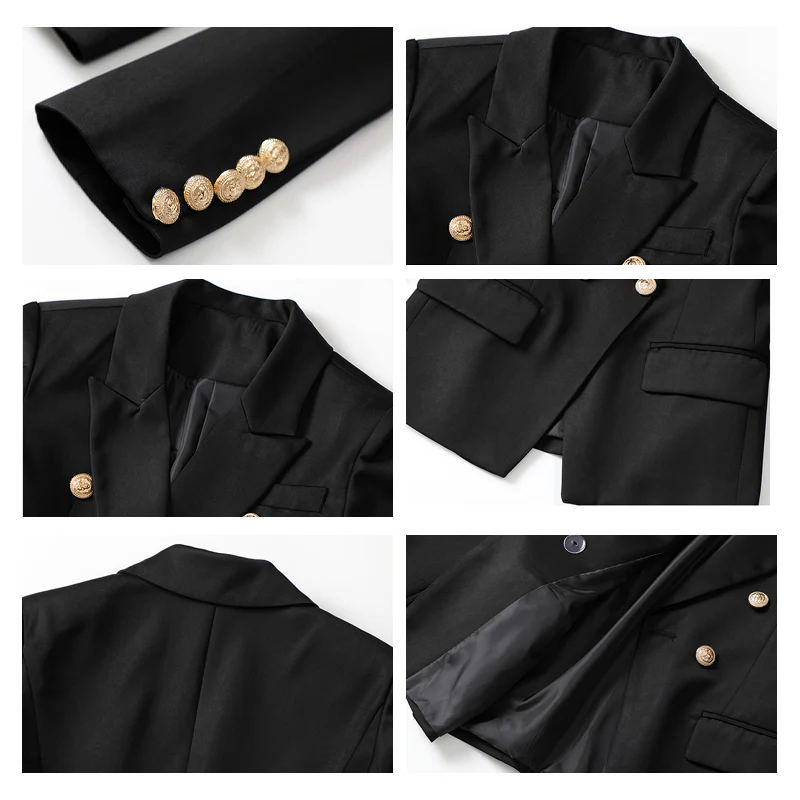 Women's Casual Shoulder Padded Suit - Image 2