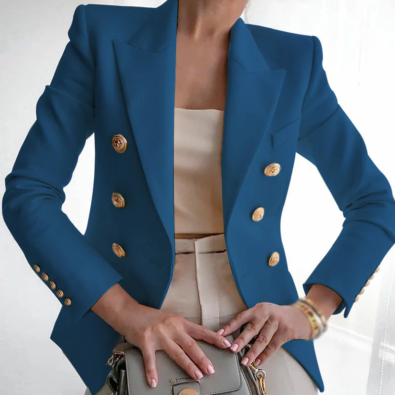 Women's Casual Shoulder Padded Suit - Image 6