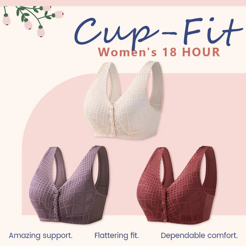 Women's Cotton Front Buckle Bra - Image 2