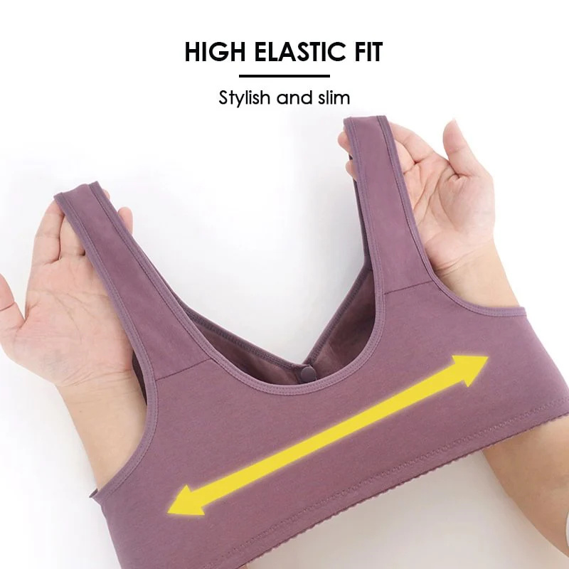 Women's Cotton Front Buckle Bra - Image 5
