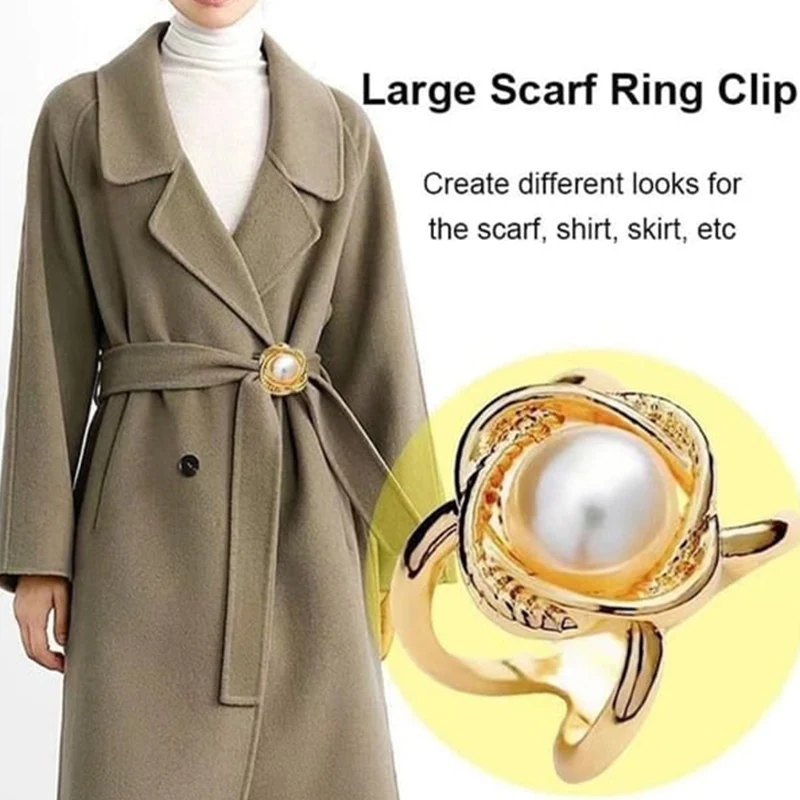 Women's Elegant Pearl Floral Clip - Image 2