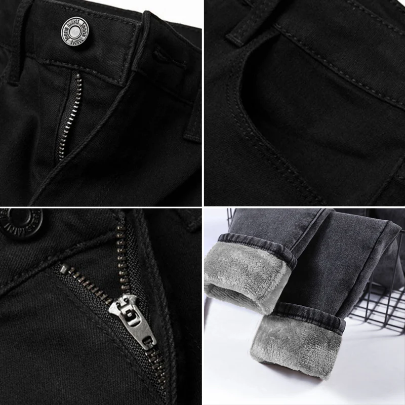 Women's Fleece Lined Thermal Jeans - Image 2