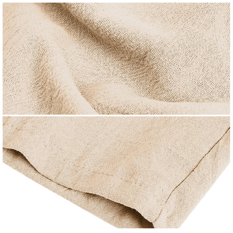 Women's High Waist Casual Cotton Linen Trousers - Image 8