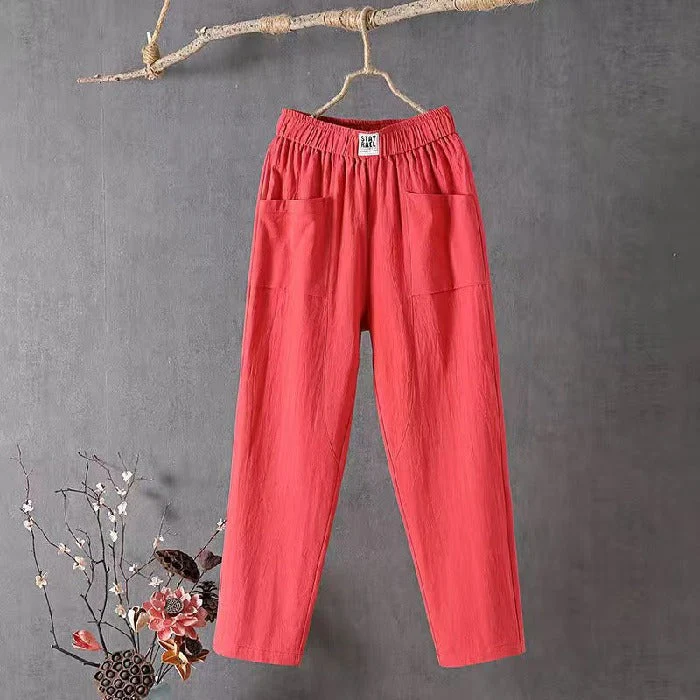 Women's High Waist Loose Pants - Image 9