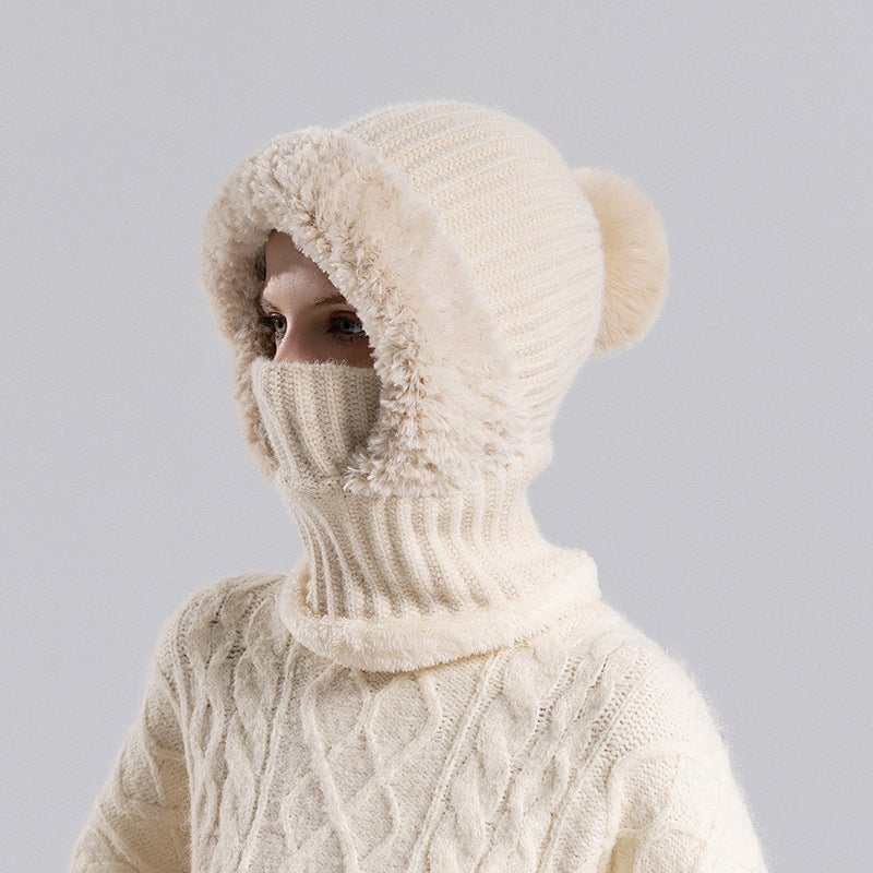 Women's Knitted 3-in-1 Cold-Proof Hat - Image 15