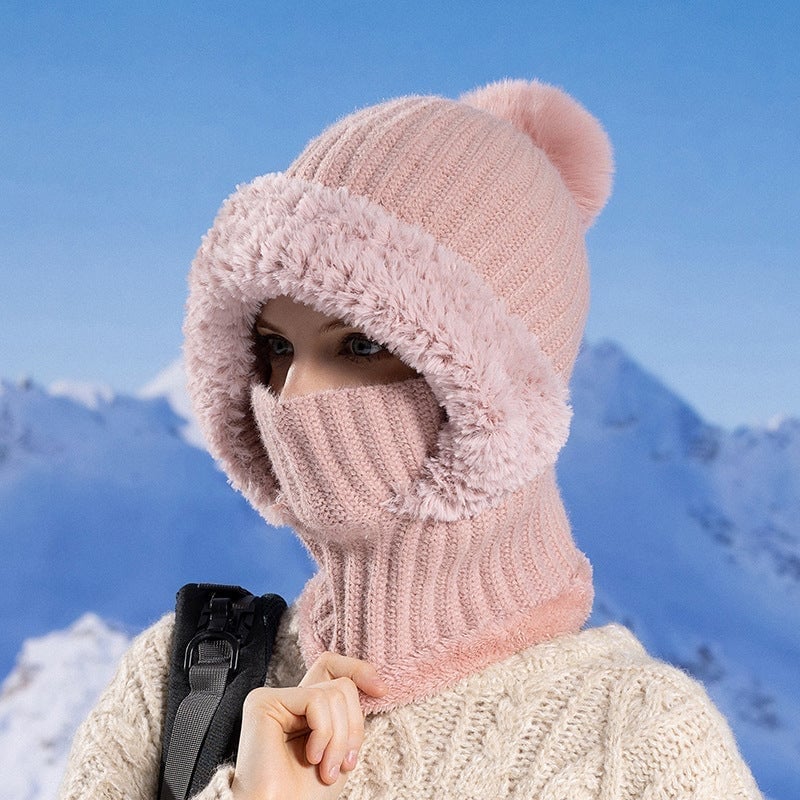 Women's Knitted 3-in-1 Cold-Proof Hat - Image 16