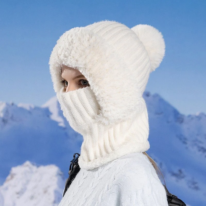 Women's Knitted 3-in-1 Cold-Proof Hat - Image 20