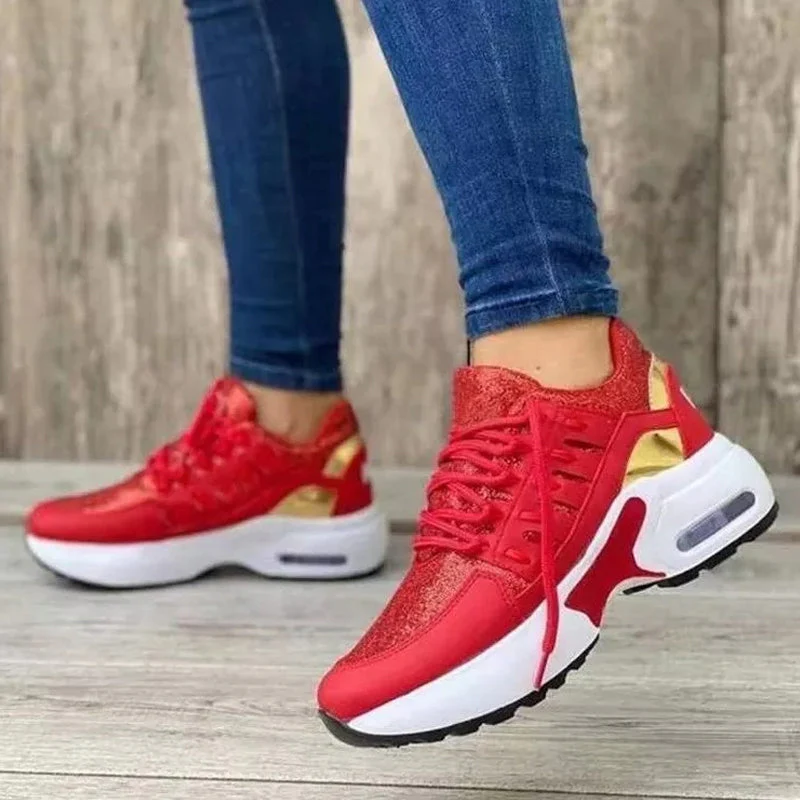 Women's Lace-up Mesh Shoes - Image 11