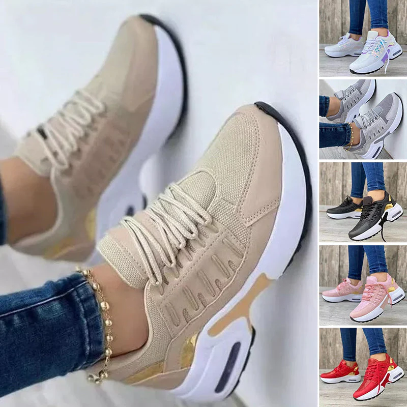 Women's Lace-up Mesh Shoes - Image 3