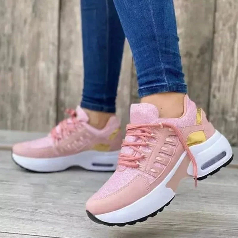 Women's Lace-up Mesh Shoes - Image 6