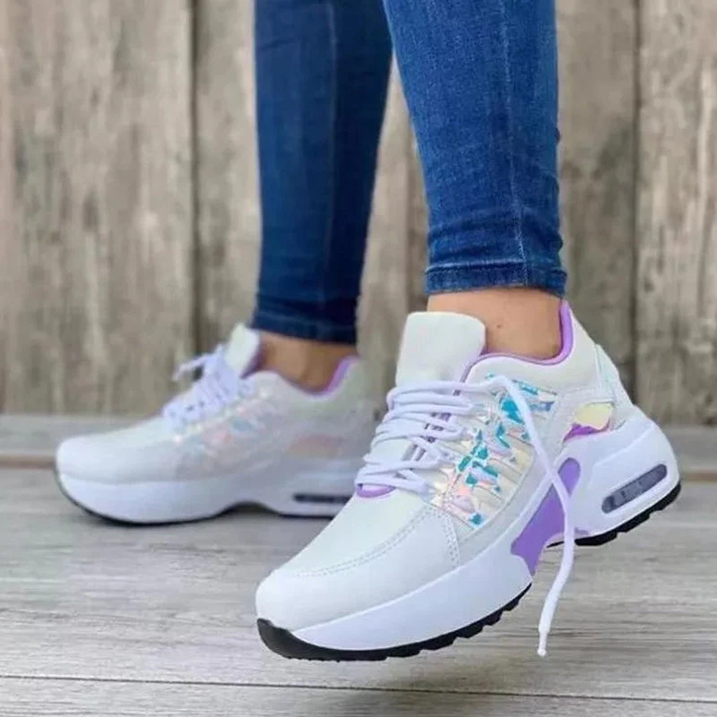 Women's Lace-up Mesh Shoes - Image 9