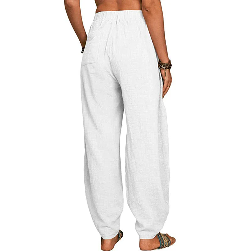 Women's Loose Cotton And Linen Casual Pants - Image 14