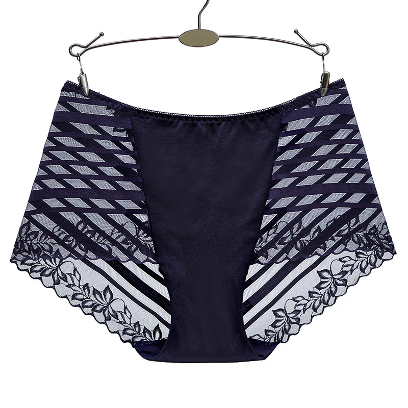 Women's Mid-Waist Cotton Lace Panties - Image 4
