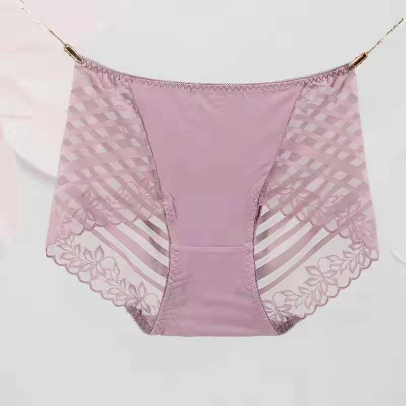 Women's Mid-Waist Cotton Lace Panties - Image 6