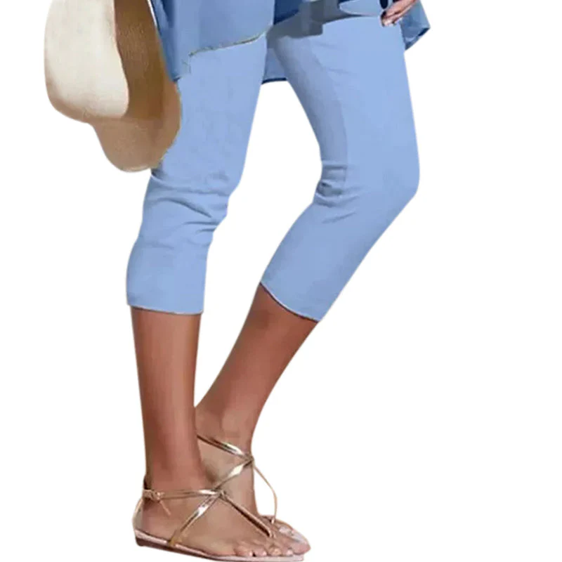 Women's Plain Casual Leggings - Image 3