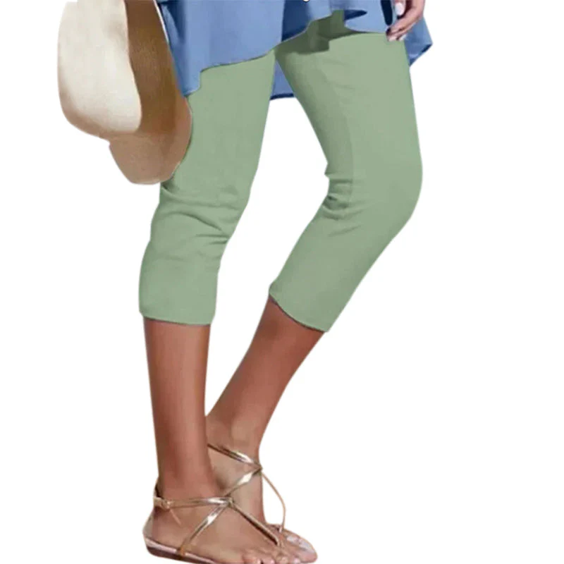 Women's Plain Casual Leggings - Image 5