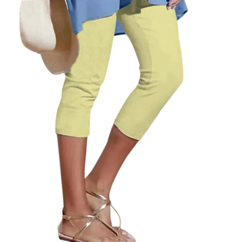 Women's Plain Casual Leggings - Image 8