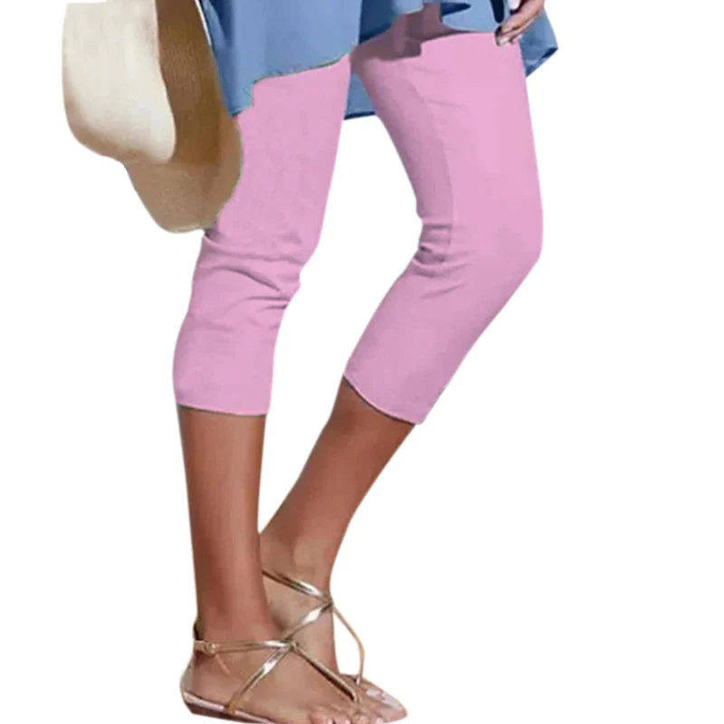 Women's Plain Casual Leggings - Image 9