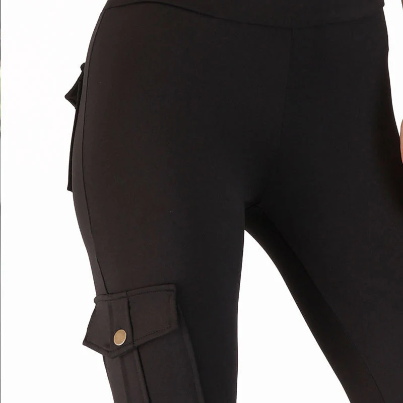 Women's Pocket Sexy Stretch Leggings Fitness Track Pants - Image 5