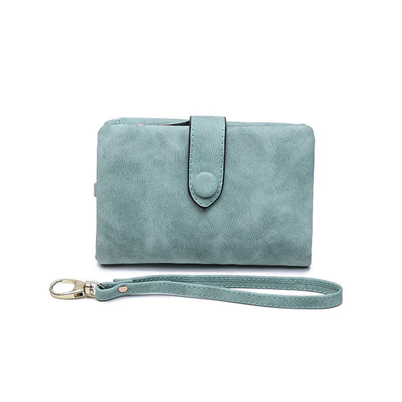 Women's Small Trifold Leather Wallet - Image 12