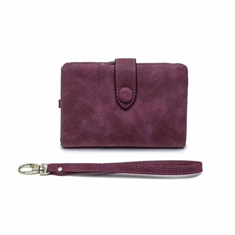 Women's Small Trifold Leather Wallet - Image 13
