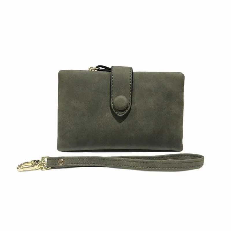 Women's Small Trifold Leather Wallet - Image 14