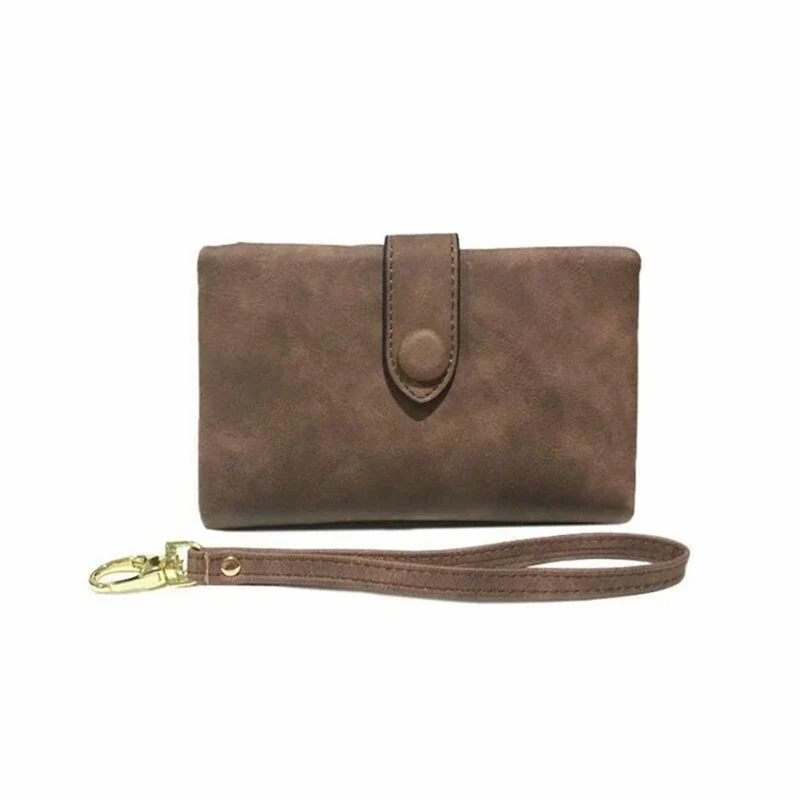 Women's Small Trifold Leather Wallet - Image 16